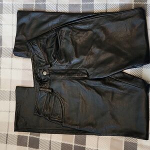 Wilsons Vintage Genuine Leather Black Pants